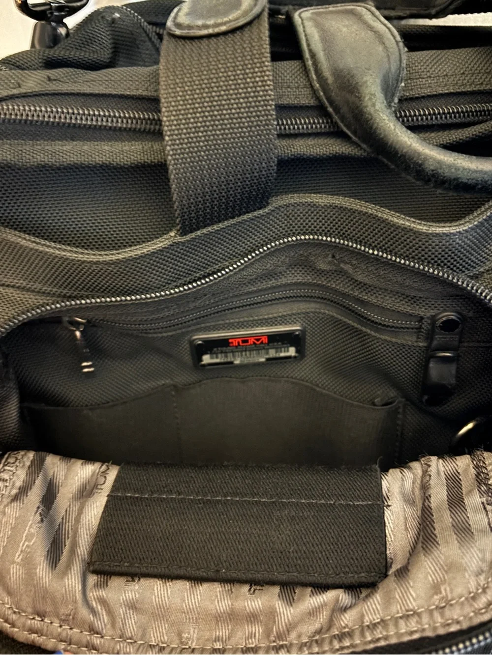 TUMI Alpha Ballistic Laptop Business Briefcase In Black with Laptop Protection
